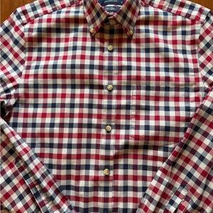 Charles Tyrwhitt Red and Blue Plaid Shirt